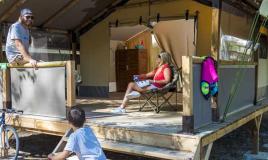 Hébergements mobil home au camping de Mimizan Lac